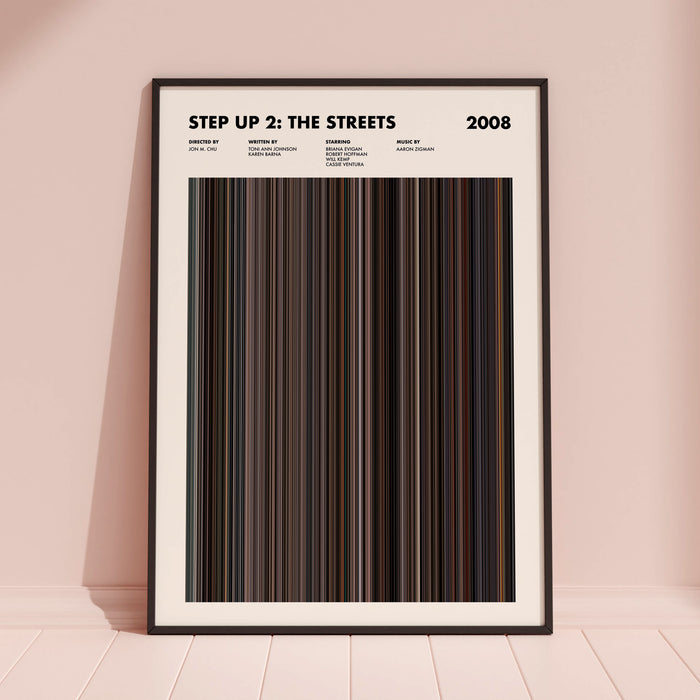 Step Up 2: The Streets Movie Barcode Poster