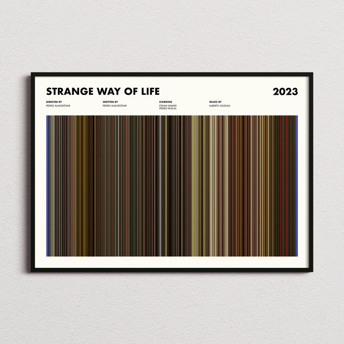 Strange Way of Life Movie Barcode Poster