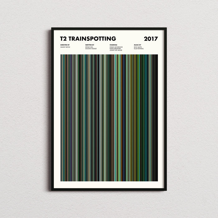 T2 Trainspotting Movie Barcode Poster