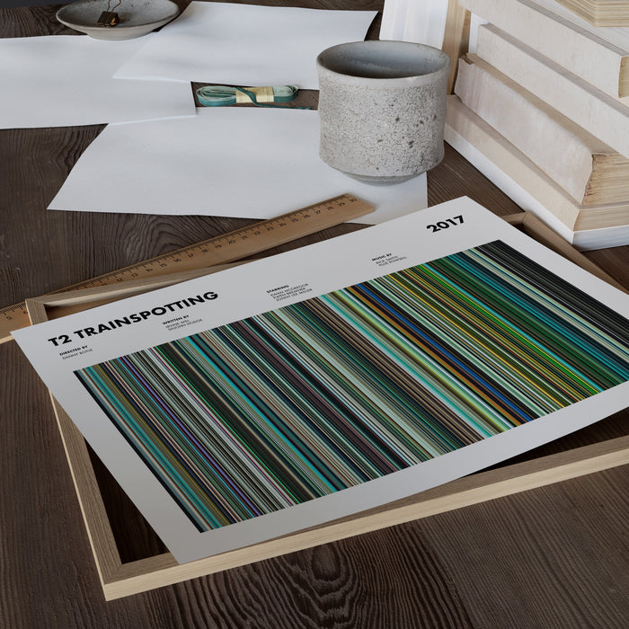 T2 Trainspotting Movie Barcode Poster