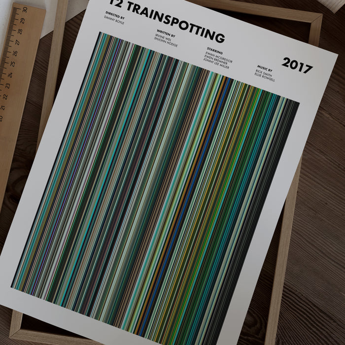T2 Trainspotting Movie Barcode Poster