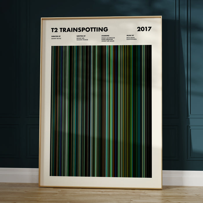 T2 Trainspotting Movie Barcode Poster