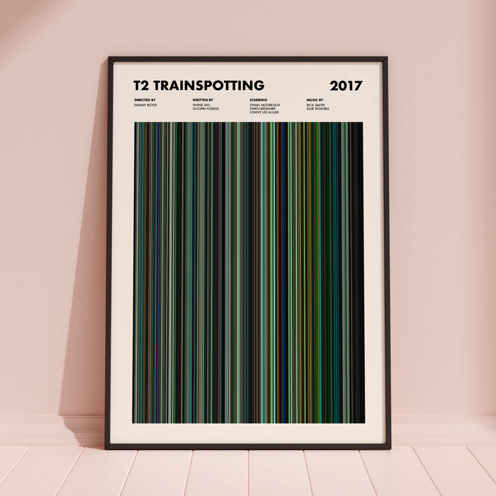 T2 Trainspotting Movie Barcode Poster