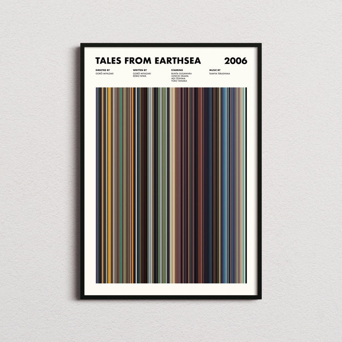 Tales From Earthsea Movie Barcode Poster