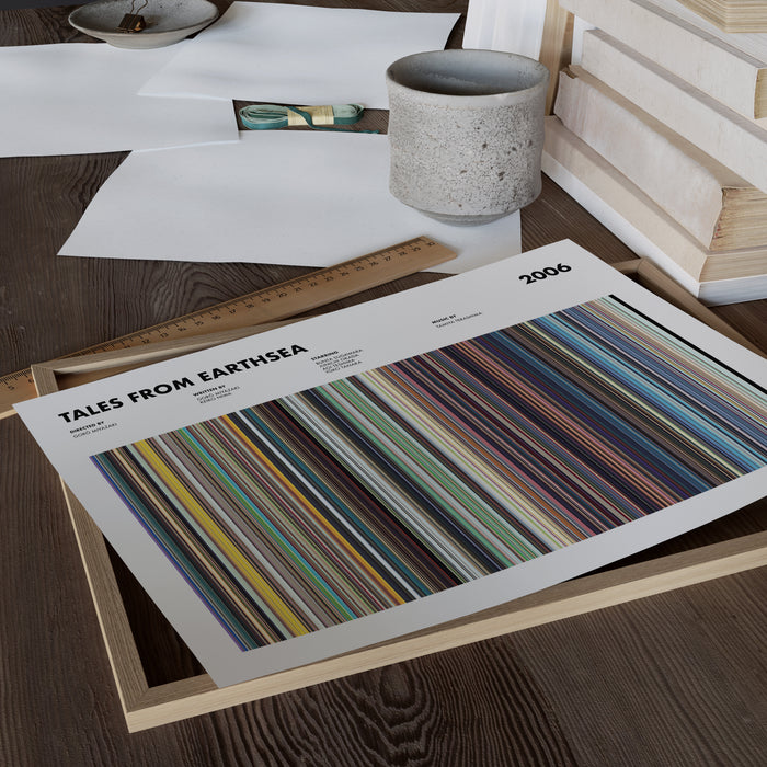 Tales From Earthsea Movie Barcode Poster