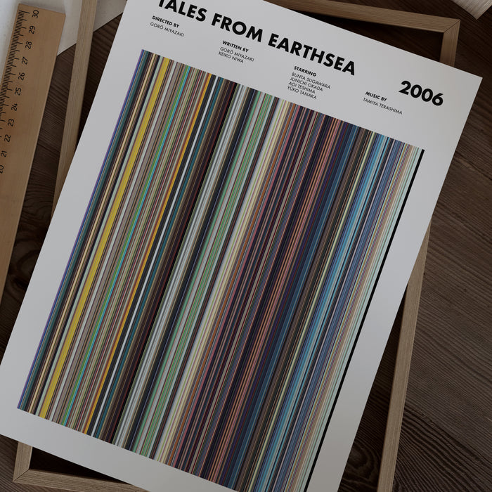 Tales From Earthsea Movie Barcode Poster