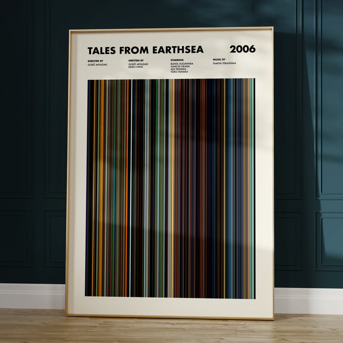 Tales From Earthsea Movie Barcode Poster