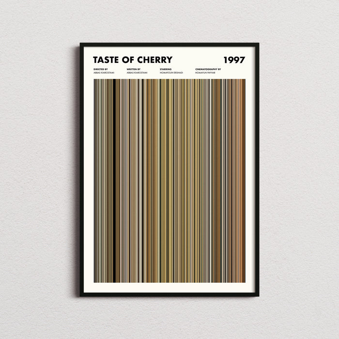 Taste of Cherry Movie Barcode Poster