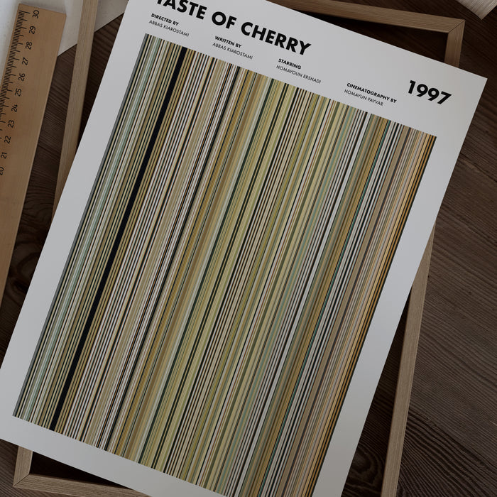 Taste of Cherry Movie Barcode Poster