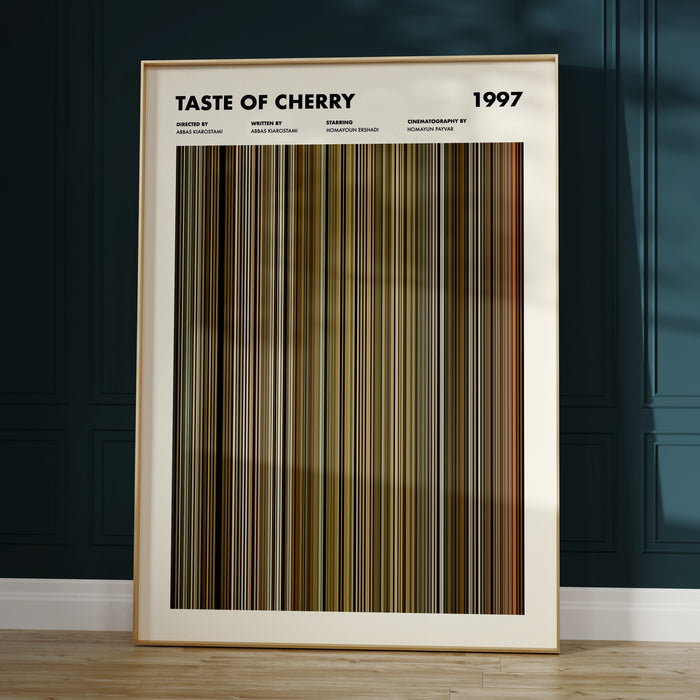 Taste of Cherry Movie Barcode Poster