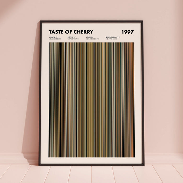 Taste of Cherry Movie Barcode Poster