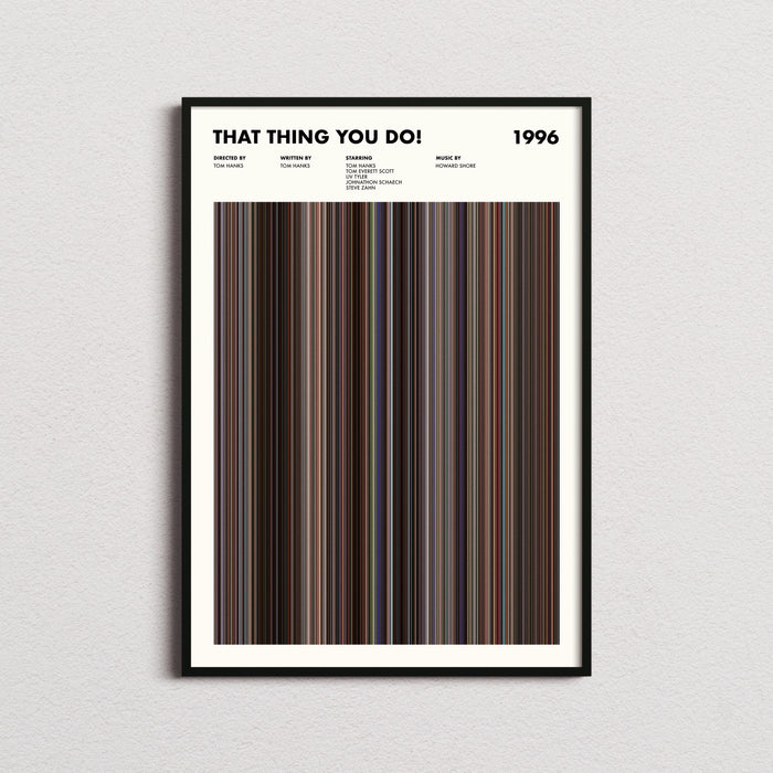 That Thing You Do! Movie Barcode Poster