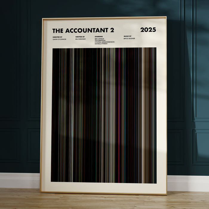 The Accountant 2 Movie Barcode Poster