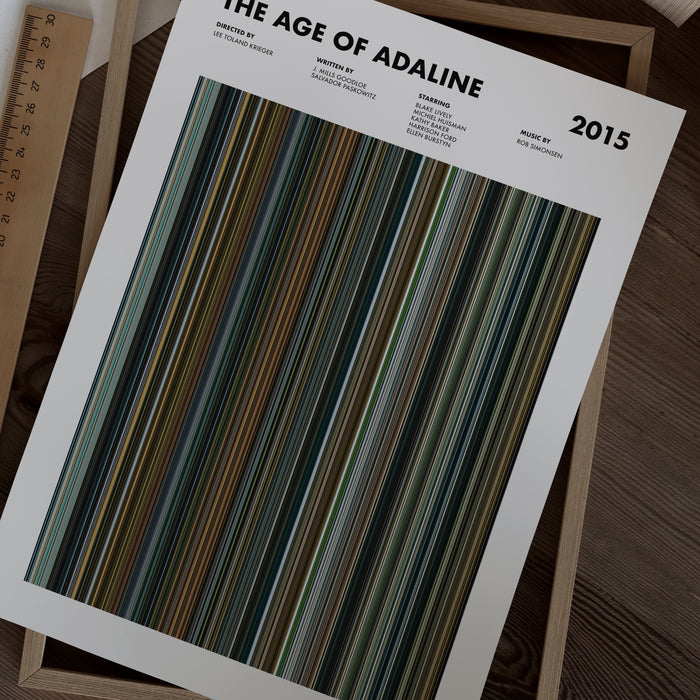 The Age Of Adaline Movie Barcode Movie Barcode Poster