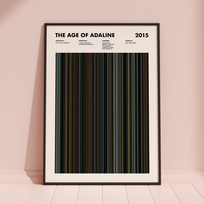 The Age Of Adaline Movie Barcode Movie Barcode Poster