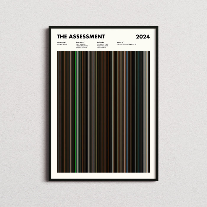 The Assessment Movie Barcode Poster
