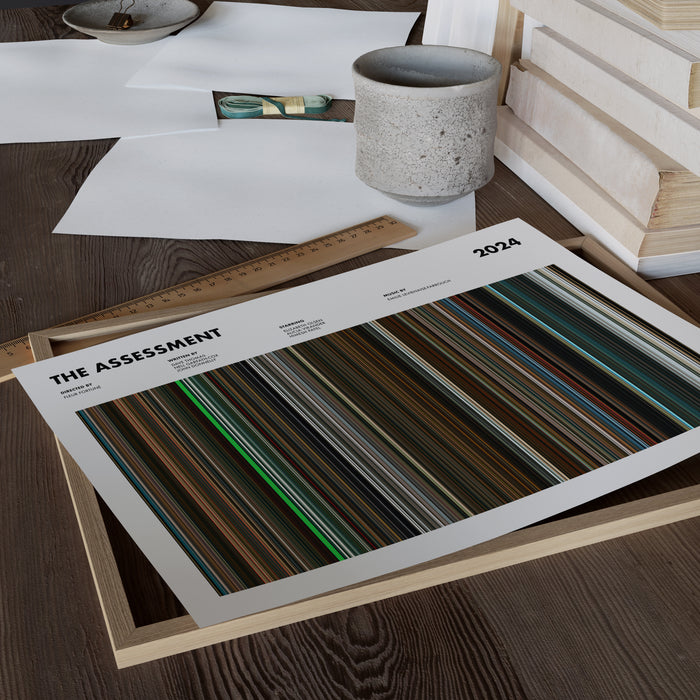 The Assessment Movie Barcode Poster