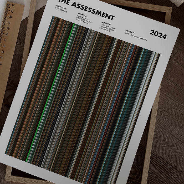 The Assessment Movie Barcode Poster