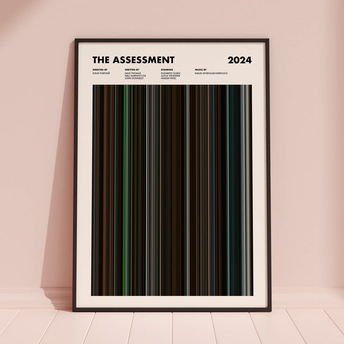 The Assessment Movie Barcode Poster