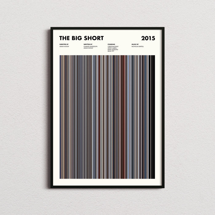 The Big Short Movie Barcode Poster