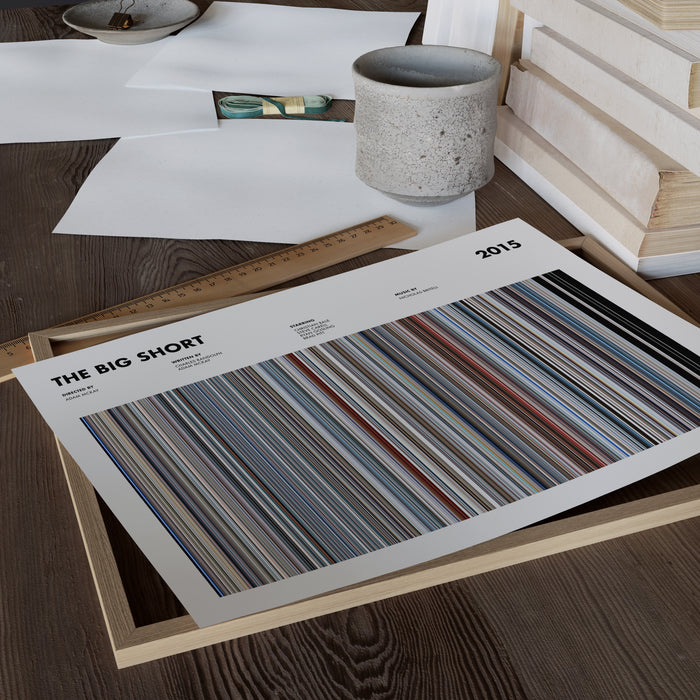 The Big Short Movie Barcode Poster