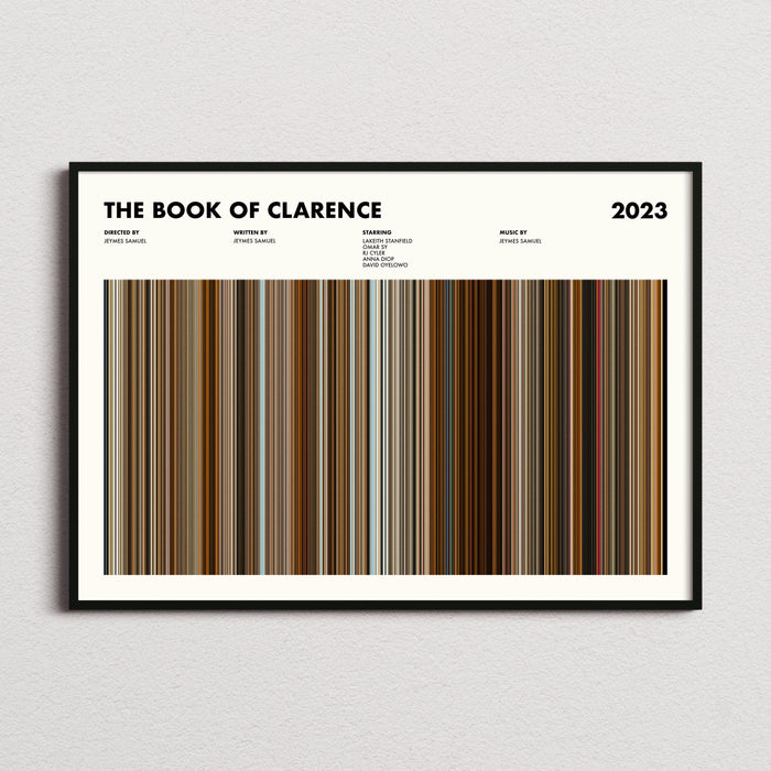 The Book of Clarence Movie Barcode Poster