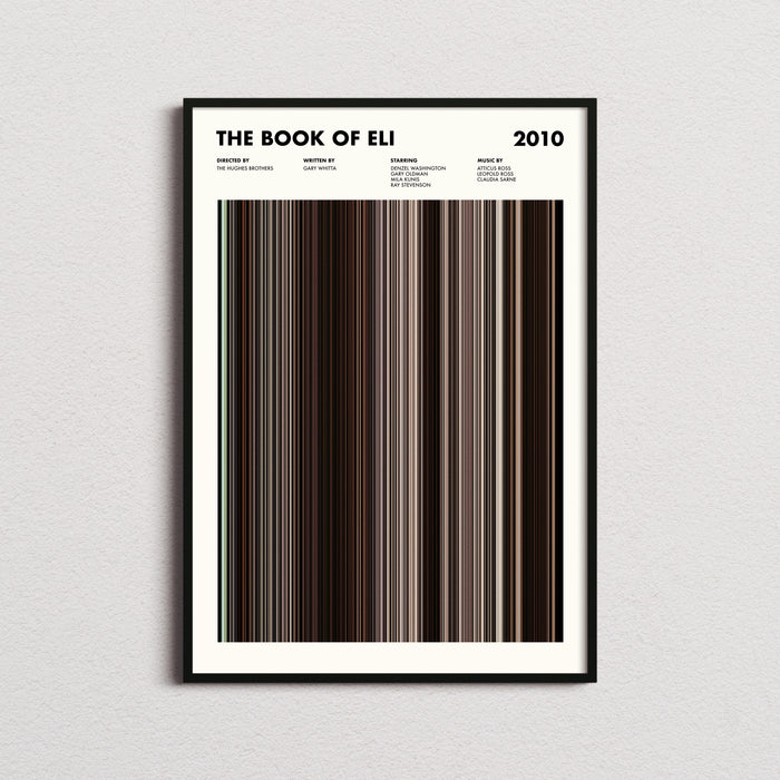 The Book Of Eli Movie Barcode Poster