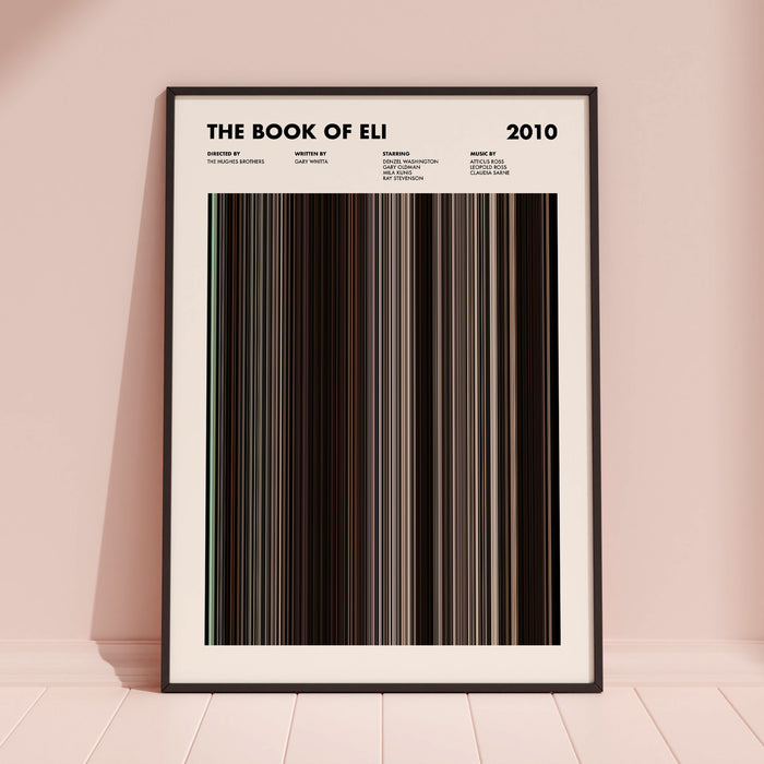 The Book Of Eli Movie Barcode Poster