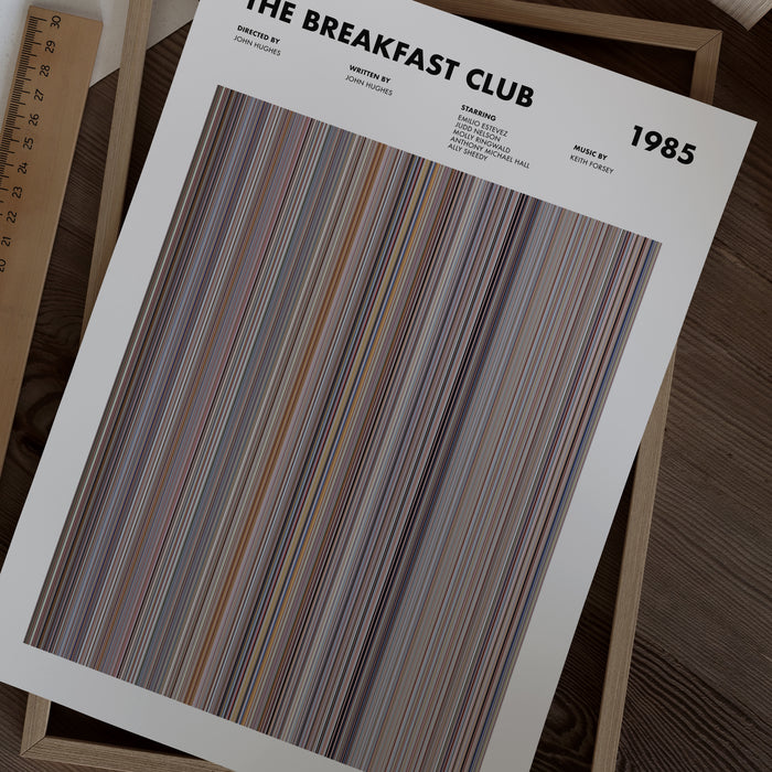 The Breakfast Club Movie Barcode Poster
