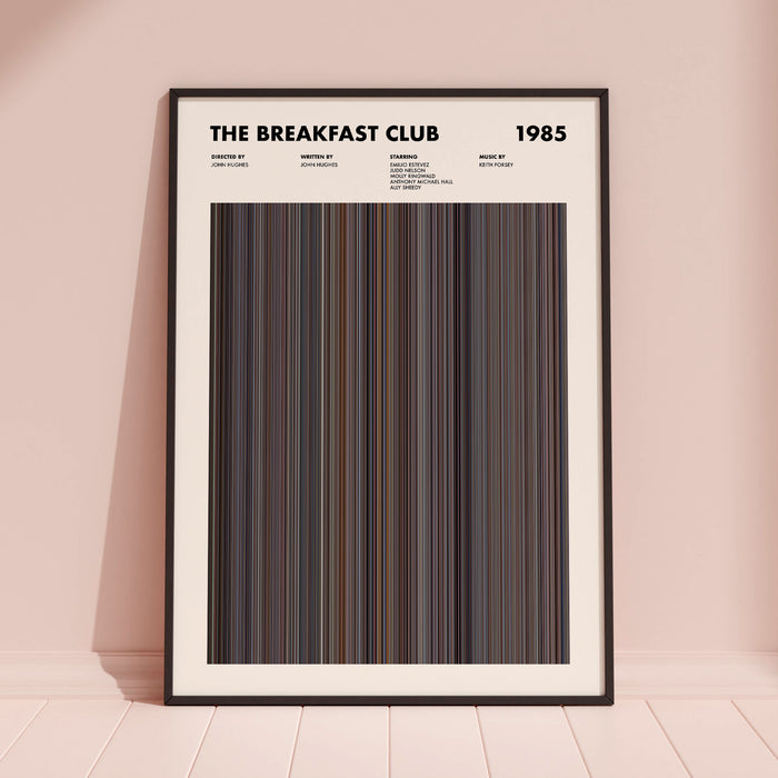 The Breakfast Club Movie Barcode Poster