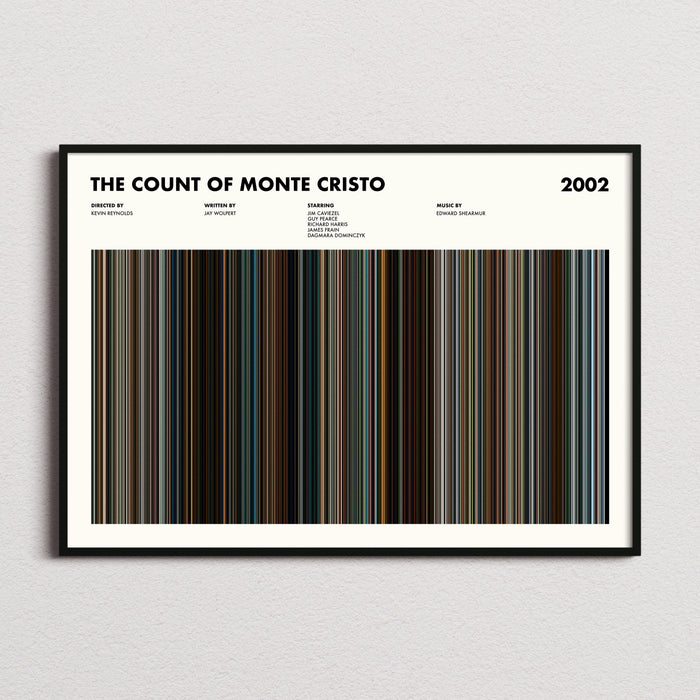 The Count of Monte Cristo (2002) Movie Barcode Poster