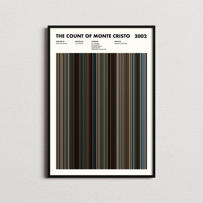 The Count of Monte Cristo (2002) Movie Barcode Poster