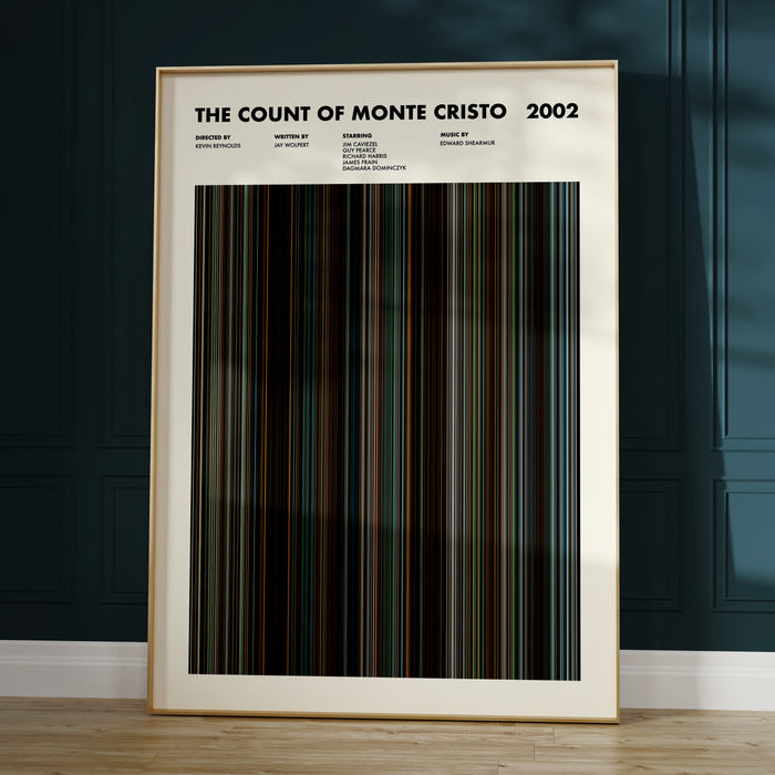The Count of Monte Cristo (2002) Movie Barcode Poster