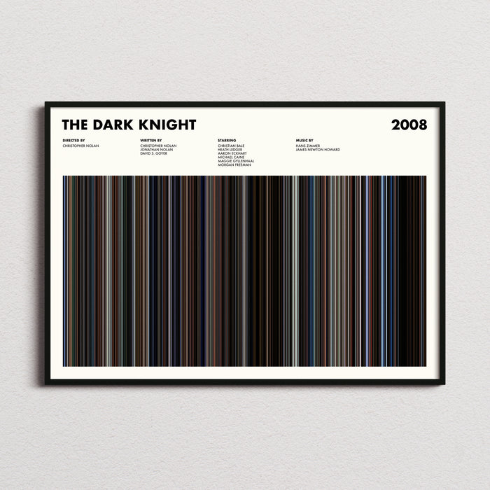 The Dark Knight Movie Barcode Poster