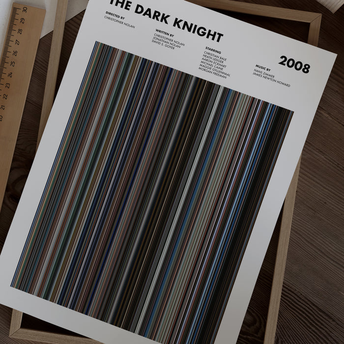 The Dark Knight Movie Barcode Poster