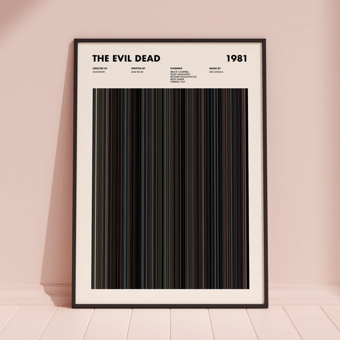 The Evil Dead Movie Barcode Poster