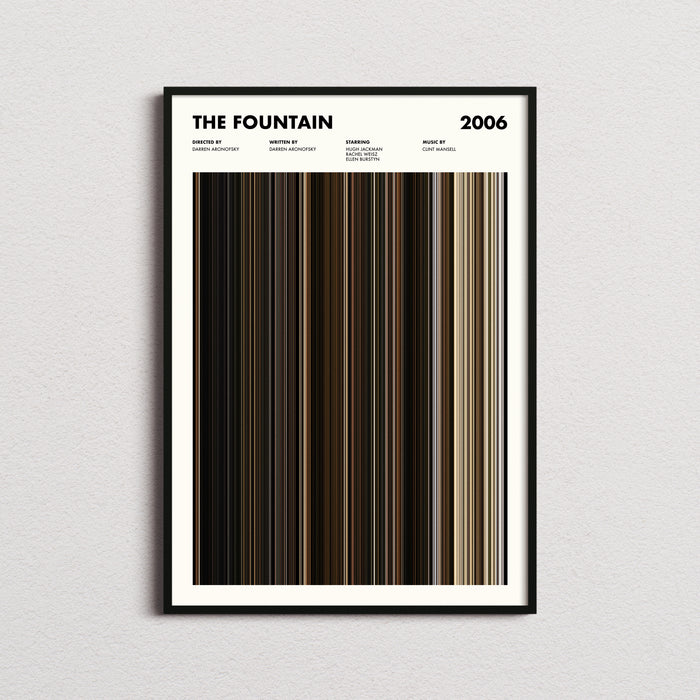 The Fountain Movie Barcode Poster