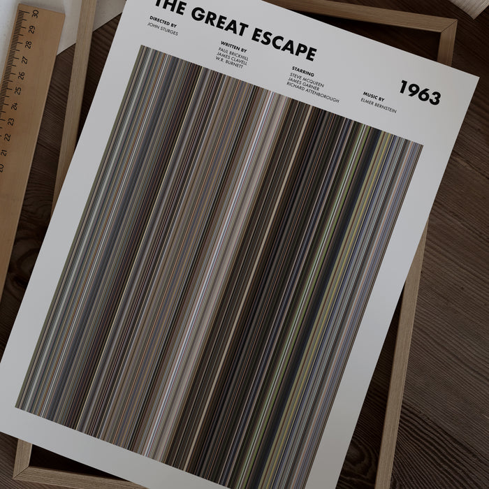 The Great Escape Movie Barcode Poster