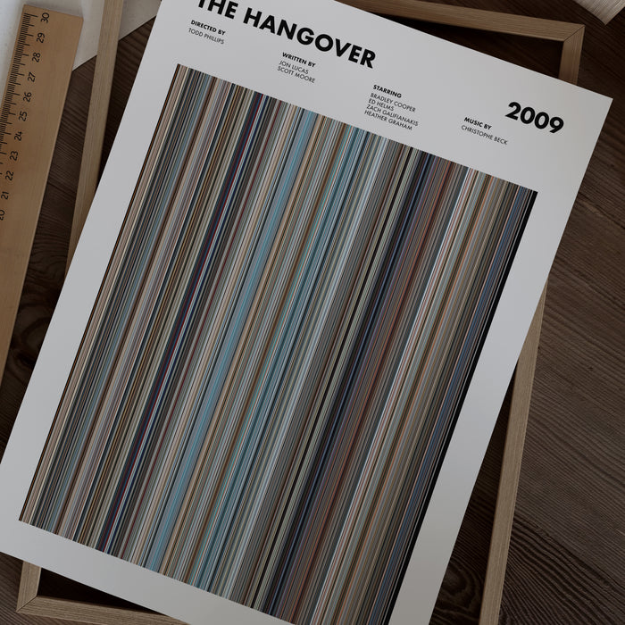 The Hangover Movie Barcode Poster