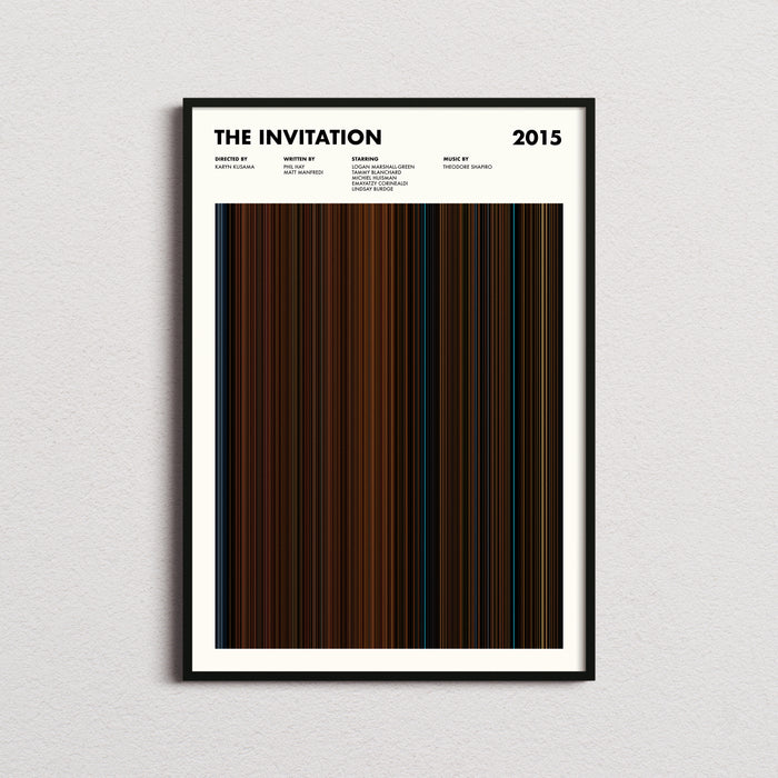 The Invitation (2015) Movie Barcode Poster