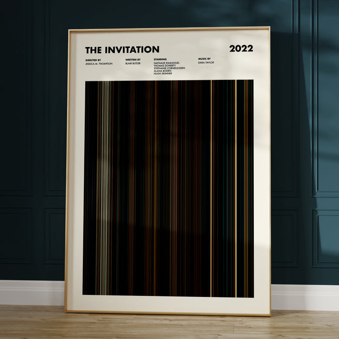 The Invitation (2022) Movie Barcode Poster