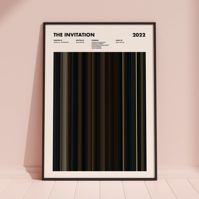 The Invitation (2022) Movie Barcode Poster