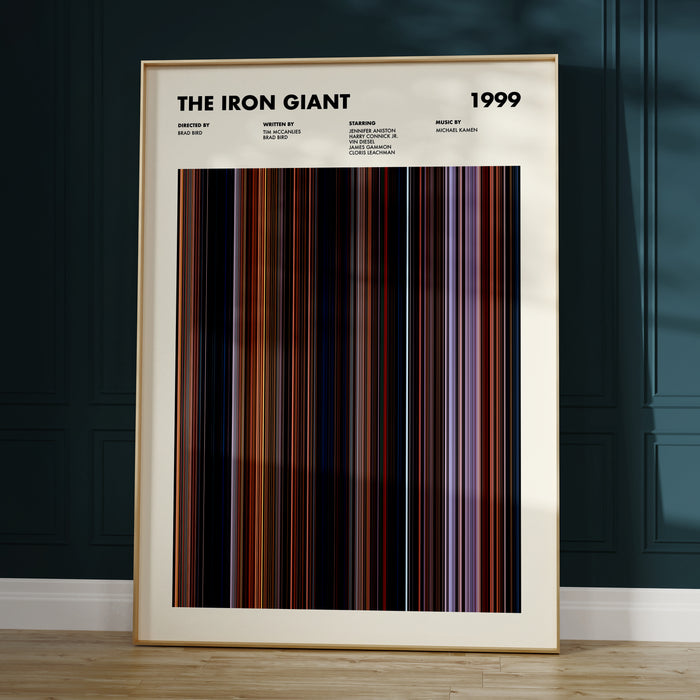 The Iron Giant Movie Barcode Poster
