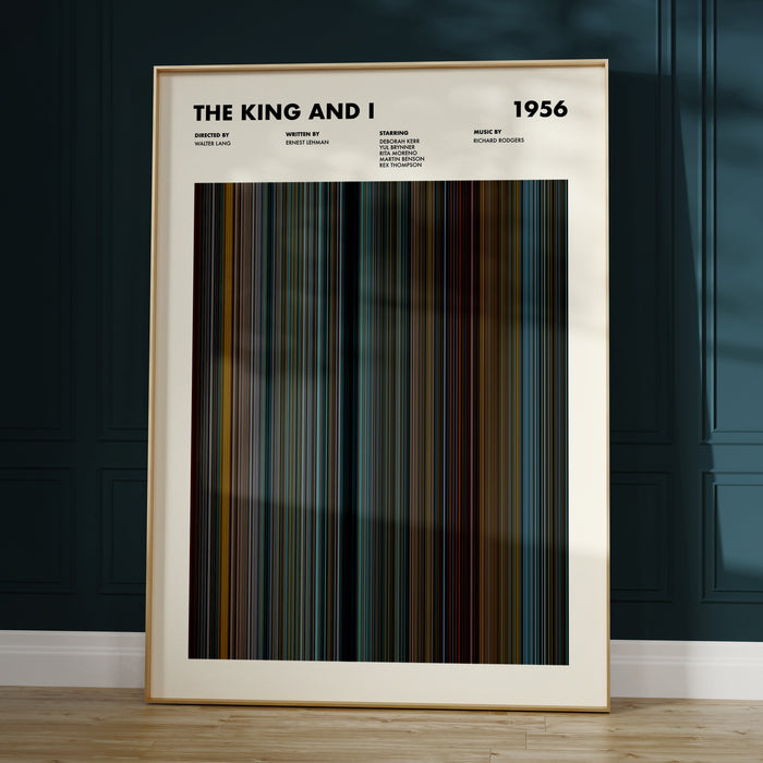 The King And I Movie Barcode Movie Barcode Poster