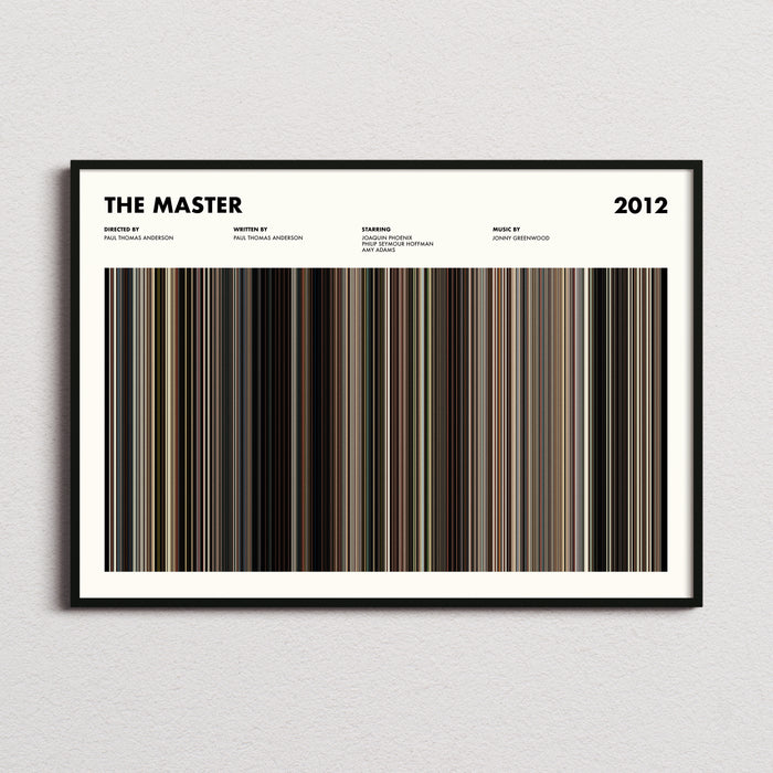 The Master Movie Barcode Poster