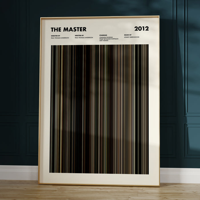 The Master Movie Barcode Poster
