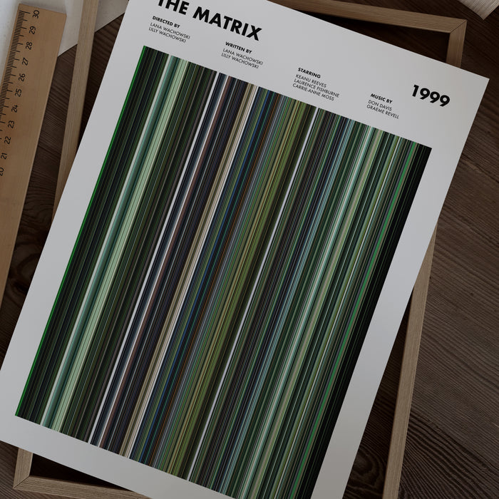 The Matrix Movie Barcode Poster