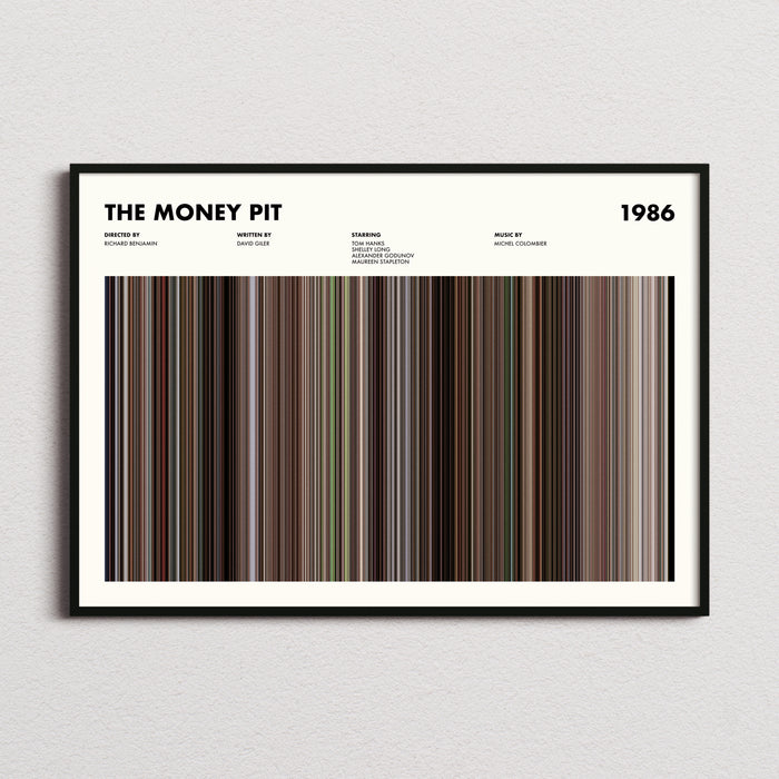 The Money Pit Movie Barcode Poster