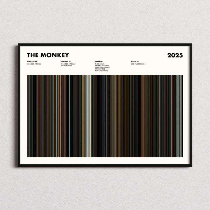 The Monkey Movie Barcode Poster