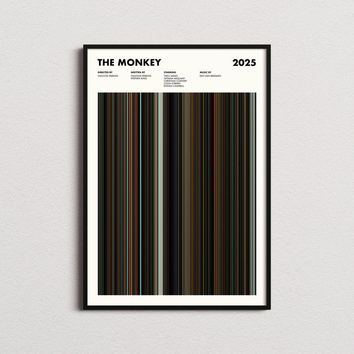 The Monkey Movie Barcode Poster